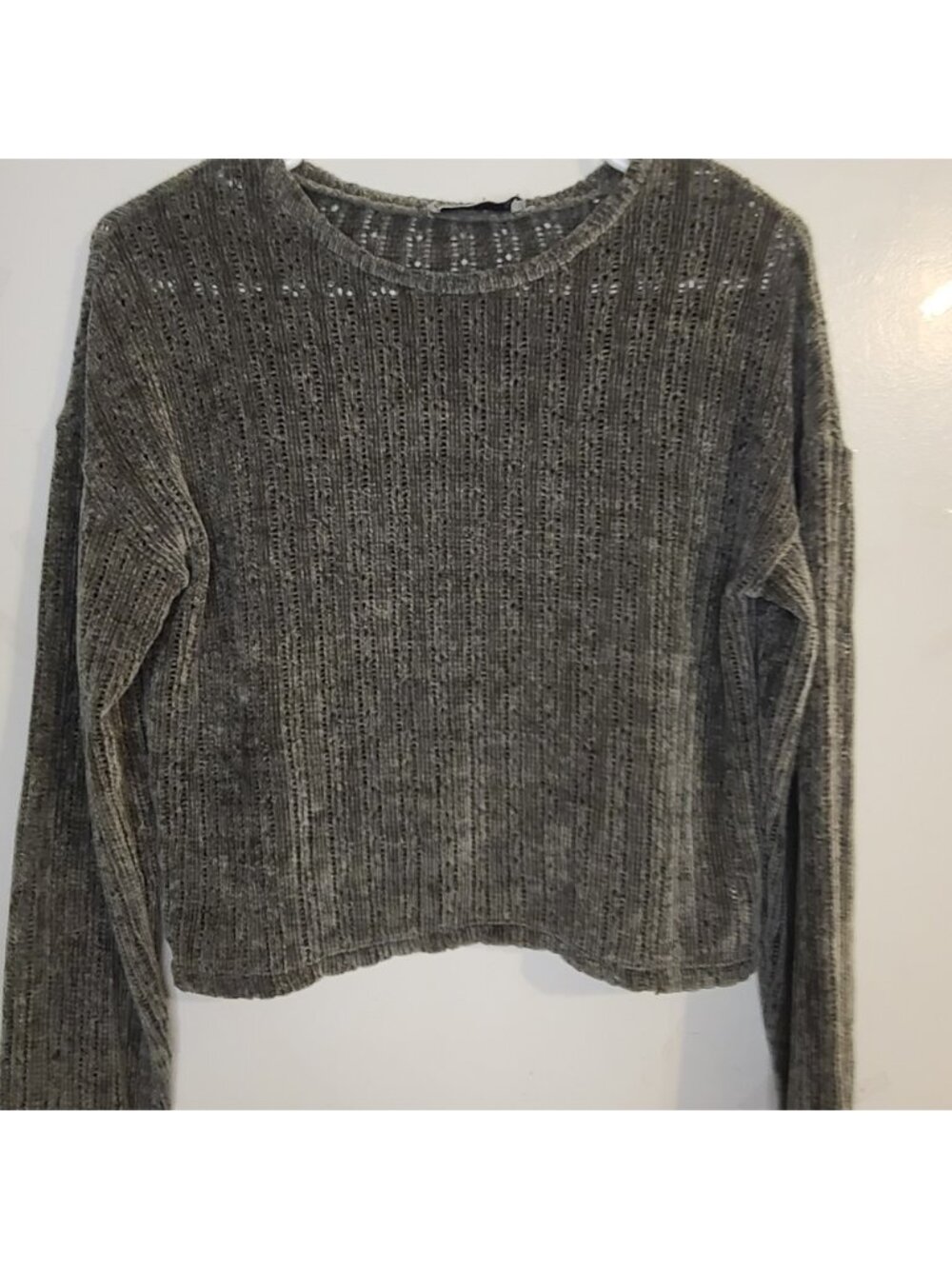 Gray Knit Top Size XS - Picture 1 of 4